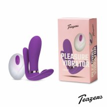 Teazers Purple Pleaser – wielofunkcyjny stymulator z pilotem, fioletowy, wodoodporny silikon