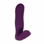 Evolved Velvet Hammer Purple – masażer intymny, podwojny system, wodoodporny, silikon
