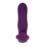 Evolved Velvet Hammer Purple – masażer intymny, podwojny system, wodoodporny, silikon