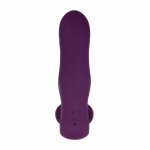 Evolved Velvet Hammer Purple – masażer intymny, podwojny system, wodoodporny, silikon