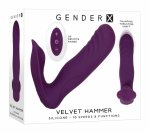 Evolved Velvet Hammer Purple – masażer intymny, podwojny system, wodoodporny, silikon