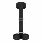 Bedroom Fantasies Soft Straps czarny system do unieruchamiania z regulacją i miękką powierzchnią