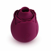 Skins Rose Buddies The Rose Flutterz – silikonowa maszyna intymna burgund, 10 trybów wibracji
