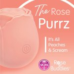Skins Rose Buddies The Rose Purrz silikonowy model wibrujący USB, 10 trybów, różowy