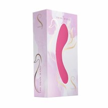Swan Wand Pink – wibrujący masażer z dwoma silnikami, anatomiczny silikonowy
