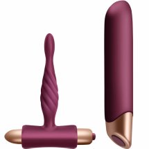 Climaximum Zestaw Miyana & Pharos – Wibrator klasyczny i anatomiczny korek, wodoodporny, czarny