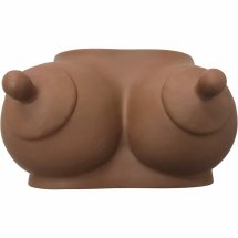 Diverty Skarbonka Dekoracyjna w Kształcie Biustu Dark Tone 20 cm – anatomiczny model, guma