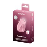 Satisfyer Tongue Lover Flickering – Różowy Silikonowy Masażer z Ruchomą Powierzchnią