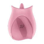 Satisfyer Tongue Lover Flickering – Różowy Silikonowy Masażer z Ruchomą Powierzchnią