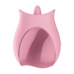 Satisfyer Tongue Lover Flickering – Różowy Silikonowy Masażer z Ruchomą Powierzchnią