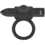 Black&Silver Cameron – elastyczny pierścień intymny z wibracją, 10 trybów, USB, czarny