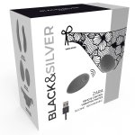 Black&Silver Zara – zdalny masażer z 10 trybami, majtki uniwersalne, silikon medyczny