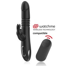 Black&Silver Kenji – urządzenie intymne z systemem Watchme, 10 trybów, silikon, 24,5 cm