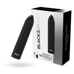 BLACK&SILVER Kernex 2 – kompaktowy model wibrujący, metaliczna powierzchnia, magnetyczne ładowanie