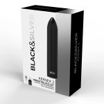 BLACK&SILVER Kernex 2 – kompaktowy model wibrujący, metaliczna powierzchnia, magnetyczne ładowanie