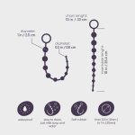 Crushious łańcuch z koralikami anatomicznymi 10 elementów, różowy 25,4 cm – elastyczny materiał