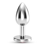 Crushious Bijou Metaliczna Ozdoba Intymna Large Czerwona, 8cm, dekoracyjny kryształ