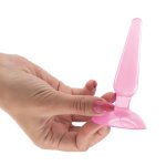 Crushious Jolly Pink – anatomiczna zatyczka silikonowa z przyssawką, 9 cm