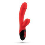 Crushious Dare Dong Red Wielofunkcyjny Model Intymny z Wibracjami USB i 8 Trybami Pracy
