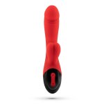 Crushious Dare Dong Red Wielofunkcyjny Model Intymny z Wibracjami USB i 8 Trybami Pracy