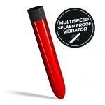 Crushious Classic Vibe Red Smukły Model Wibracyjny 17,5 cm z Regulacją Intensywności