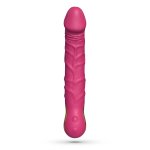 Crushious Magnus Bend rożowy – elastyczny model masujący z uchwytem, 10 trybów, 22,5 cm