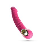 Crushious Magnus Bend rożowy – elastyczny model masujący z uchwytem, 10 trybów, 22,5 cm