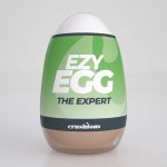 Crushious Ezy Egg The Expert Zielony – intymny gadżet z teksturą, TPE, kompaktowy