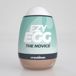 Crushious Ezy Egg The Novice – kompaktowa maszyna intymna turkusowa, TPE, teksturowane wnętrze