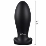 Hidden Desire Extreme Heavy Stretcher Plug XL anatomiczny korek silikonowy 7,5 cm czarny