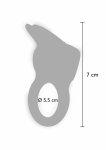 ToyJoy Eos The Rabbit C-Ring silikonowy pierścień z podwójną wibracją, 4 tryby, wodoodporny