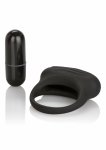 CalExotics Silicone Lovers Arouser – silikonowy pierścień z wibracją, wodoodporny, czarny