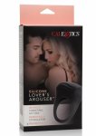 CalExotics Silicone Lovers Arouser – silikonowy pierścień z wibracją, wodoodporny, czarny