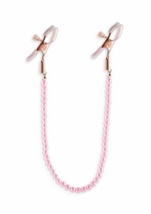 NS Novelties Nipple Clamps DC1 regulowane klamry metalowe z silikonowymi końcówkami