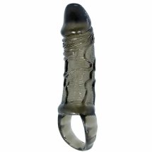 BAILE Osłona przedłużająca z paskiem, 11,5 cm, transparentny TPR, anatomiczna tekstura