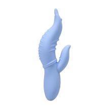 Into The C Seahorse Siren Warming Waved Rabbit Vibrator Maui Blue – podgrzewany, falujący model 20 cm, dwa silniki