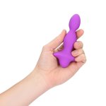 Loveline Mini Ergo Vibrator Sweet Amethyst kompaktowy silikonowy model z regulacją trybów