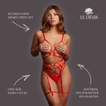 Le Desir Stupid Cupid Heart Open Set komplet z serduszkami, czerwony, uniwersalny