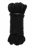 TABOOM Bondage Rope 10 m czarna lina do technik wiązania, miękki materiał 7 mm