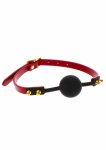 TABOOM Silicone Ball Gag silikonowy knebel z regulowanym paskiem, czarny