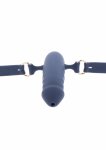 TABOOM Silicone Breathable Gag czarny silikonowy model z perforacją i regulowanym paskiem