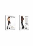 Tights T010 rajstopy 80 den czarne, siateczka z tygrysim wzorem, elastyczne