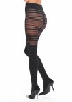 Tights T010 rajstopy 80 den czarne, siateczka z tygrysim wzorem, elastyczne