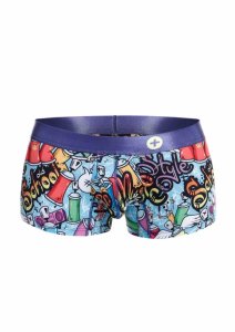 MaleBasics Hipster Trunk męskie bokserki czarne z elastycznym pasem i bezszwową konstrukcją
