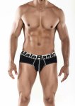 MaleBasics Microfiber Brief męskie slipy czarne z mikrofibry i anatomiczną kieszenią