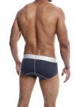 MaleBasics Microfiber Brief męskie slipy czarne z mikrofibry i anatomiczną kieszenią uplift