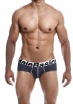 MaleBasics Microfiber Brief męskie slipy czarne z mikrofibry i anatomiczną kieszenią uplift