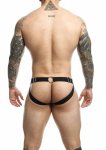 DNGEON Chain Jockstrap – sportowy pas z metalowymi łańcuszkami i O-ringiem, czarny, M