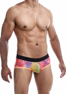 MOB Aero Brief – nowoczesne slipy z przewiewnej tkaniny premium, kolorowy wzór, designerski detal