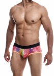 MOB Aero Brief – slipy z oddychającą tkaniną premium, dynamiczny wzór, anatomiczny krój